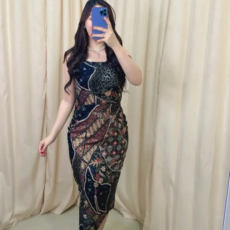 Dress Batik NONA / Dress Wanita / Dress pesta / Dress kondangan // Dress Natal // Dress Batik