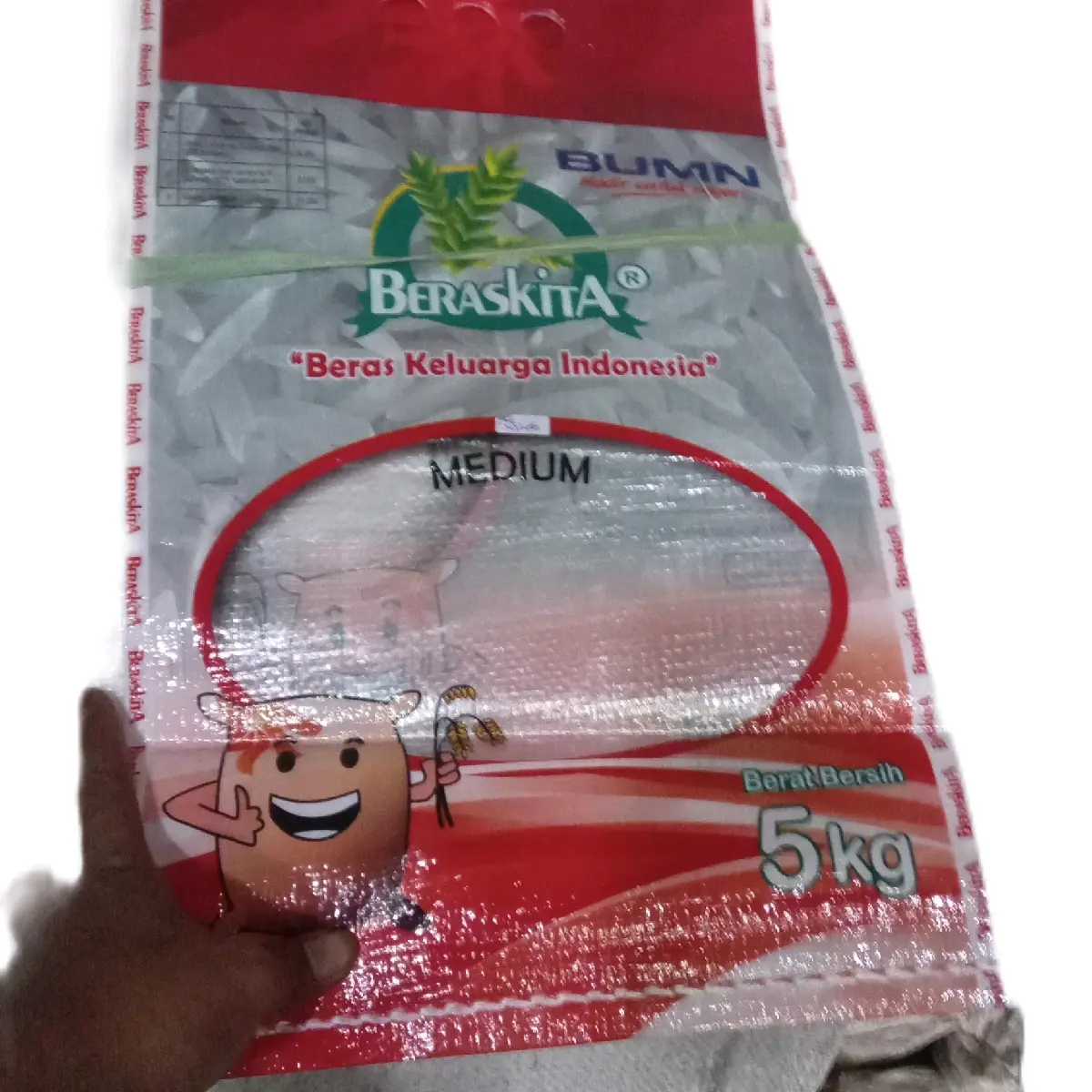 karung laminasi baru 5 kg cap beras kita ( 100 lembar )