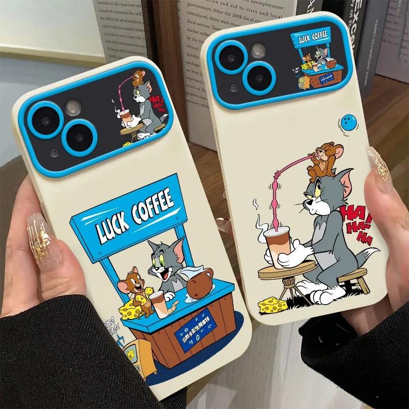 Ốp Điện Thoại iPhone 11, Tương Thích Với 7 / 8Plus / Xs / Xr / 12 / 13 / 14 / 15pro Max, Thiết Kế Mèo Và Chuột Hoạt Hình Vui Nhộn Cá Tính Dễ Thương, Đơn Giản Và Hợp Xu hướng, Chống Thấm Nước Và Chống Sốc, Ốp Di Động