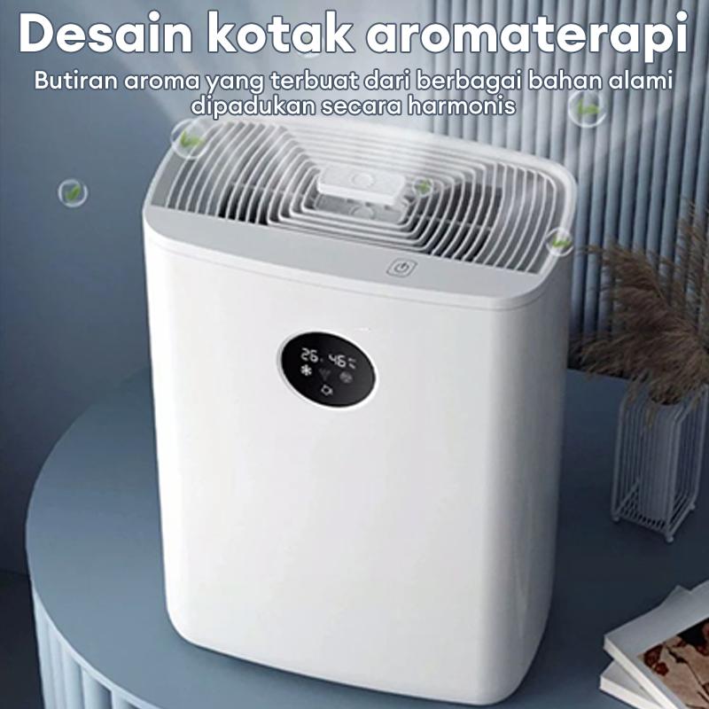 [COD] Tixx Dehumidifier kamar Tangki Air 2.5L Transparan 3 in 1 Serap Kelembaban Udara Atasi Lembab & Jamur Keringkan Pakaian Udara Segar Ion Negatif Aromaterapi Suara Senyap Auto Stop Alarm Low Watt Hemat Daya Praktis Mudah Dioperasikan