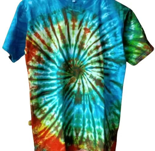 RIESCA Kaos Batik Tie Dye Pelangi Katun Unisex 4