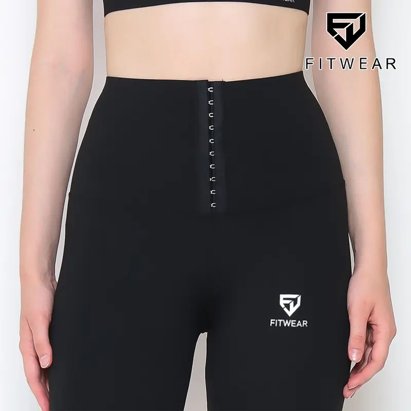 Fitwear - Legging Plus Corset Olahraga Wanita FELICITY SLIM CONTROL - BLACK - M - 2XL 7