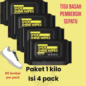 Tisu Basah Pembersih Sepatu isi 80 Lembar Shoe Cleaner