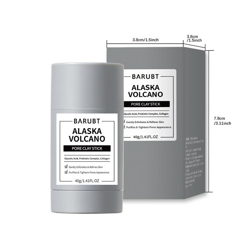Product Introduction of BARUBT Clay Mask Combo Niacinamide Bright Boost Clay Mask Stick 40g+ Mugwort Clay Mask 40g  Alaska Volcano  wajah masker Salicylic acid niacinamide Whitening Skin care Black Heads Skin Repair Comfort 15