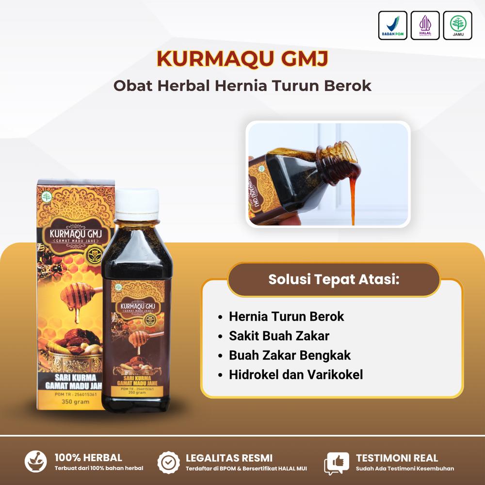 Kurmaqu GMJ - Obat Hernia Turun Berok, Usus Turun, Turun Peranakan, Buah Zakar Bengkak, Nyeri Testis