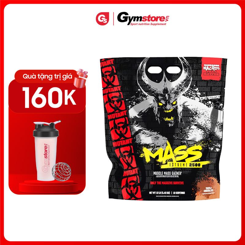 Bột Mutant Mass Extreme 2500, 12Lbs (5.45 Kg) | Made in Canada