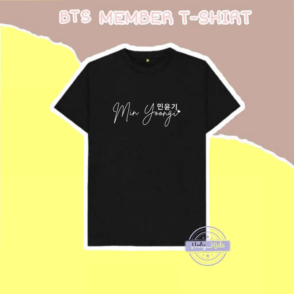 KAOS KPOP BTS NAME//TERLARIS//TERBARU(UNISEX//COWOK/CEWEK BISA PAKAI)