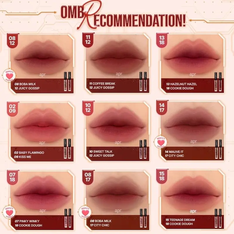 SALSA Dynamatte Lip Cream/Matte Long Lasting. paket make 1 set lenfi cosmetic 3