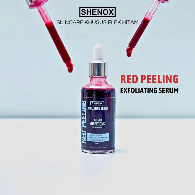 Shenox Red Peeling Serum Exfoliating Flek Hitam | Peeling Solution Serum 6
