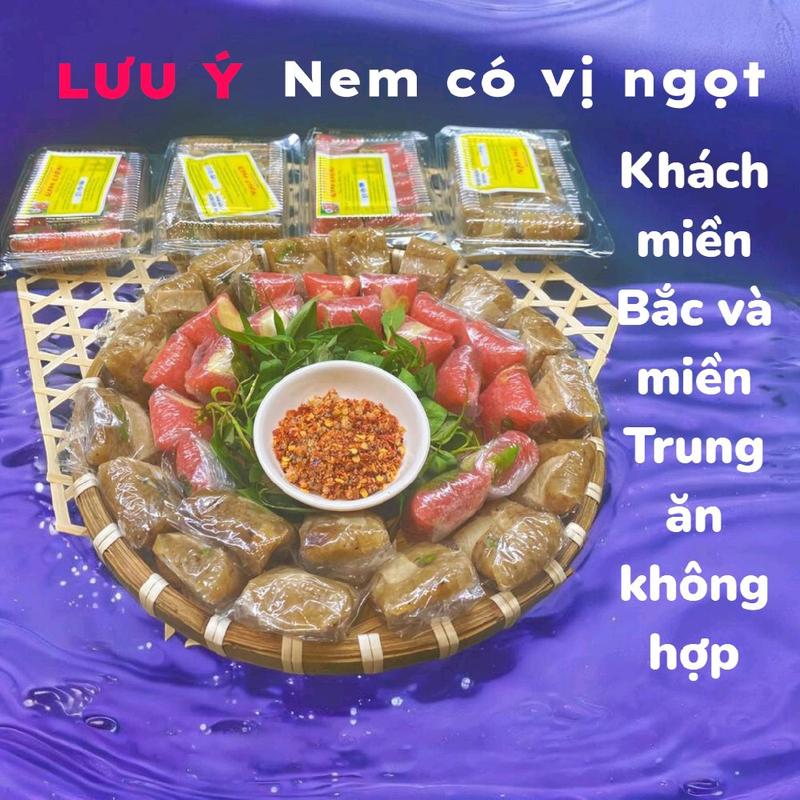 [5HỘP] Nem Chua  Lai Vung - Bì Thịt Ớt Hiểm Xanh - Nem 160rgam/ Bì 180rgam - đặc sản miền tây. ăn vặt 6