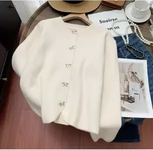 Abelia Cardy Jacket Atasan Blouse Wanita Lengan Panjang Matt Fleece NTR