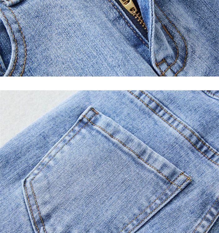 Product Introduction of High-waist Stretch Split Flare Jeans Women Street Clothes Spring Summer 2023 New Slim Women Vintage Denim Trousers Casual Jeans 3