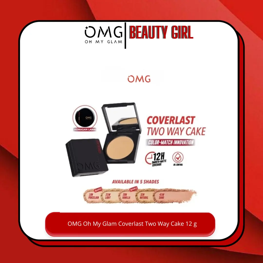 OMG Oh My Glam (TWC) Coverlast Two Way Cake SPF 20 PA+++ TWC 12gr