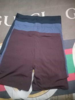 Product Review of 3pcs Celana Pendek short pants standar/Celana Santai Wanita Jumbo Termurah Spandex Melar Dalaman Tebal Hitam Nyaman Stretch Dewasa from s**o 0