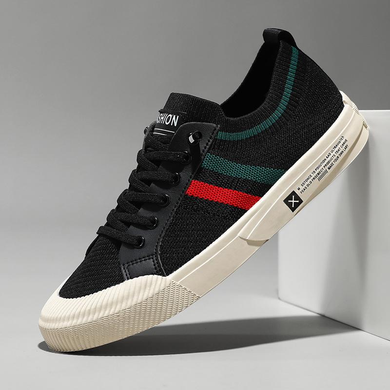 [COD] Sepatu Kanvas Gaya Baru 2025, Sepatu Kanvas Pria Kasual, Sepatu Trendi, Sepatu Slip-On Bersirkulasi untuk Pria Canvas Casual Shoes Running Sneakers 5