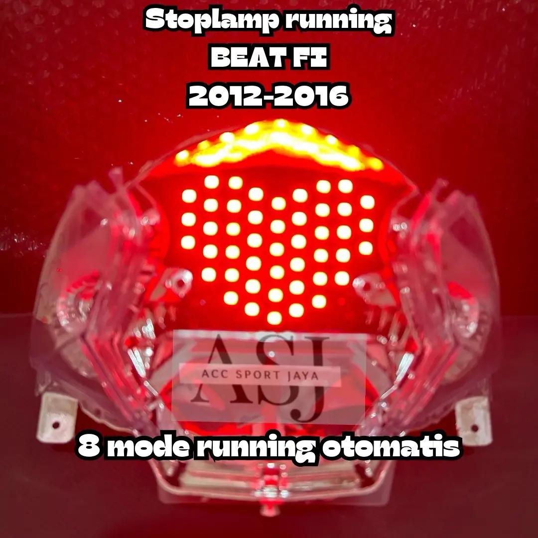 LAMPU STOP RUNNING / STOP LAMPU RUNNING BEAT FI OLD LAMA TAHUN 2012 2013 2014 2015 2016 8 MODE AUTO KECE Motor Motorcycle