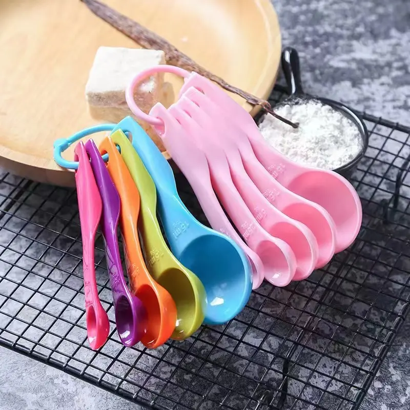 Sendok Takar Set (5in1) / SET Warna warni ukur kue air bumbu dapur susu / sendok ukur gula 7