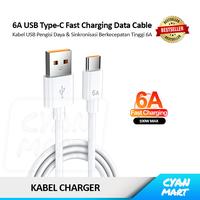 Gambar Kabel Data Charger USB Tipe C 6A Fast Charging USB Type-C Cable Universal - 1 Meter dari CyanMart Kota Administrasi Jakarta Barat 1 Tokopedia
