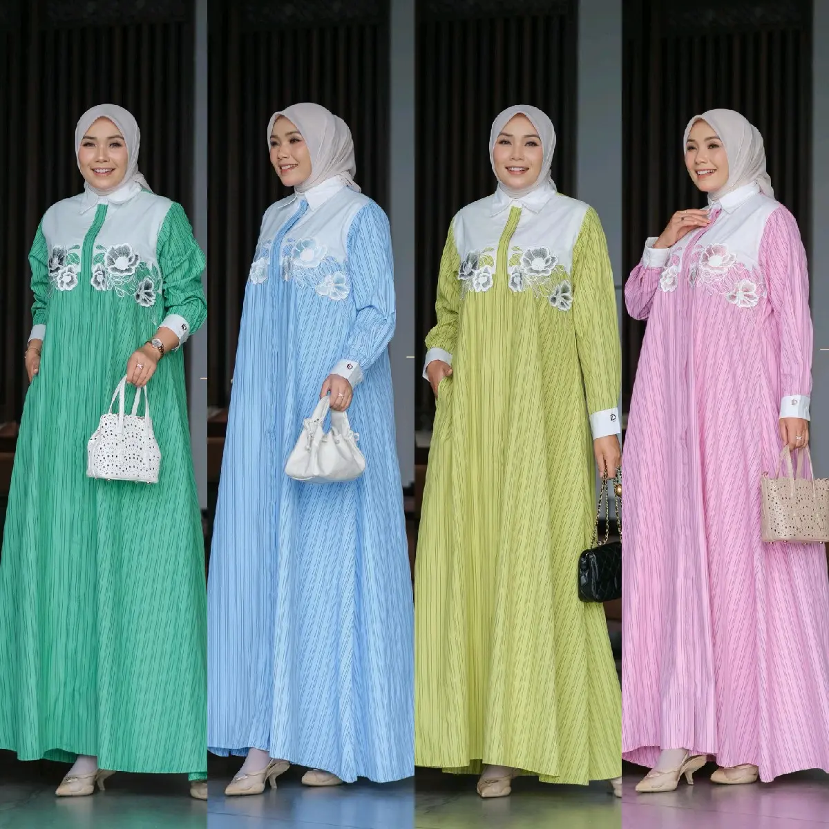 Lunara dress gamis terbaru Premium original import terbaru by D'Lovera