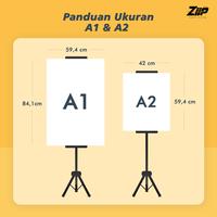 Gambar Cetak Tripod Banner A1 A2 Impraboard + Standing Tripod - A1  : 59,4 x 84,1 cm, Cetak + Impraboard dari Ziip Digilab Kota Administrasi Jakarta Selatan 2 Tokopedia