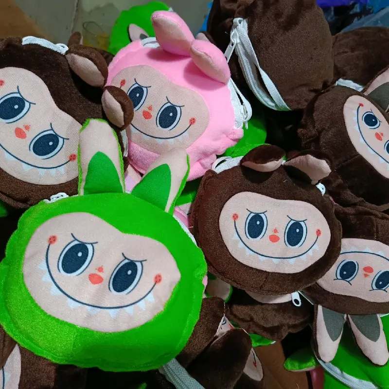 Tas Boneka Kepala Labubu - Hadiah Doll Lucu Warna Acak - Toys 6