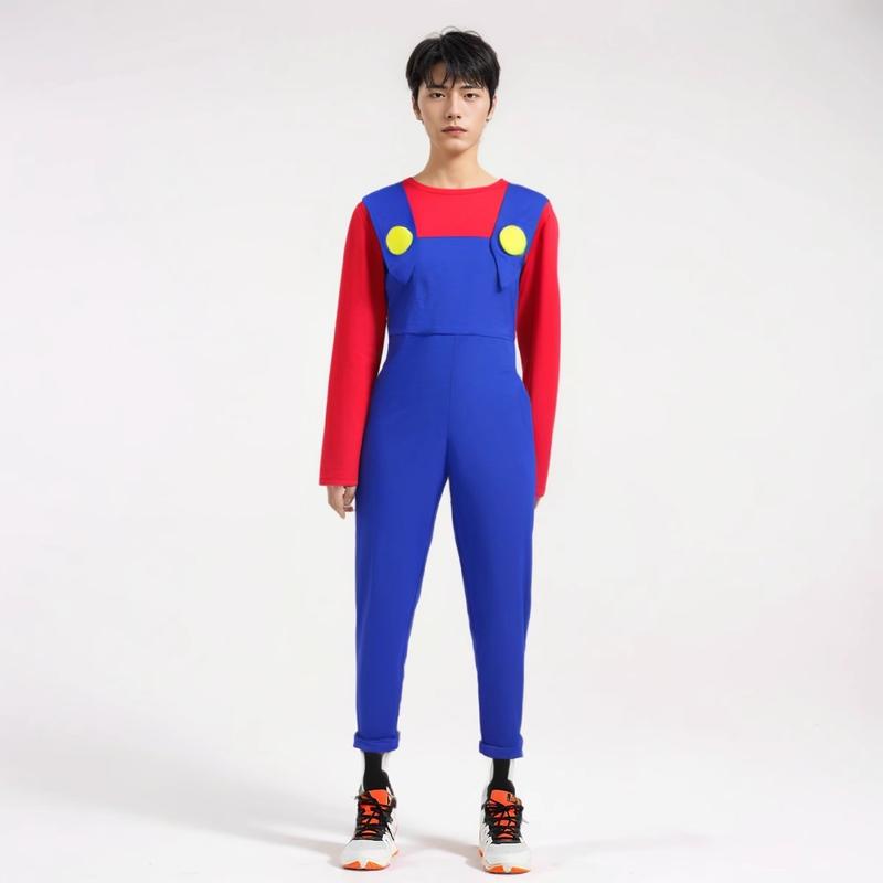 【MEGA SALE 5.5】Halloween, Giáng sinh, cosplay, trang phục anime, trang phục Mario cho trẻ em, cosplay Super Mario, trang phục dự tiệc, SS24 áo  cosplay 6