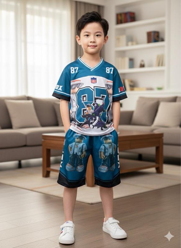 Roblox SETELAN JERSEY ROBLOX ANAK LAKI LAKI FULL PRINTING KAOS JERSEY 1-11 TH Bahan Nyaman dan Desain Unik