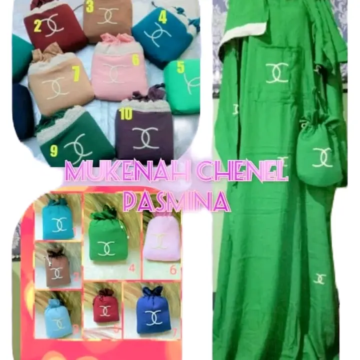 rayon Polos Polka Dot Putih Cokelat