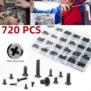 Screw Set Machine Laptop Screws Flat Head Phillips Drive Accessories for Repair Computer Electronic Laptop Screws Kit