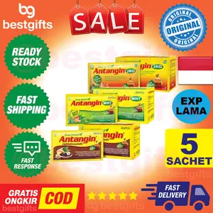 ANTANGIN JRG JAHE MERAH SIRUP SYRUP HERBAL MANGATASI MASUK ANGIN 1 BOX (5 SACHET 15 ML)