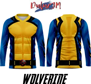 T-Shirt Kostum Hero Untuk Anak Karakter WOLVERINE- Fashion Anak Keren dan Bergaya Baju Costume