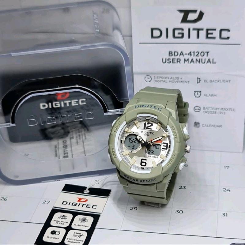 Jam Tangan Anak Pria dan Wanita Digitec 4120T Original Digital Water Resist Strap Rubber Fashion Terkini Garansi Free Box Dan Battre Cadangan COD 2