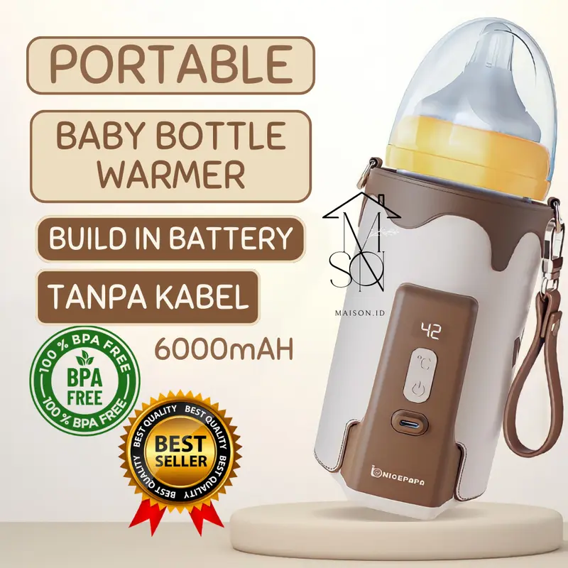 Portable Bottle Baby Warmer With Battery Pemanas Penghangat Susu Bayi Pemanas Asi Dengan Usb & Battery Botol Bayi Cewek Cowok 0