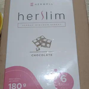 Herwell Minuman Serbuk Rasa Coklat - 1 box (isi 6 Porsi)