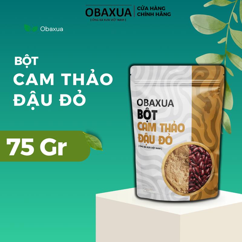 Obaxua Bột Cam Thảo Đậu Đỏ 75gr - Dưỡng Da Body & Tẩy Tế Bào Da - Sản Phẩm Chính Hãng từ Obaxua
