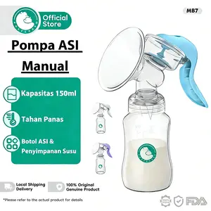 Preferred Pompa ASI Manual Real Bubee Original MB7 - Portable Anti Backflow Hisap Kuat, BPA Free