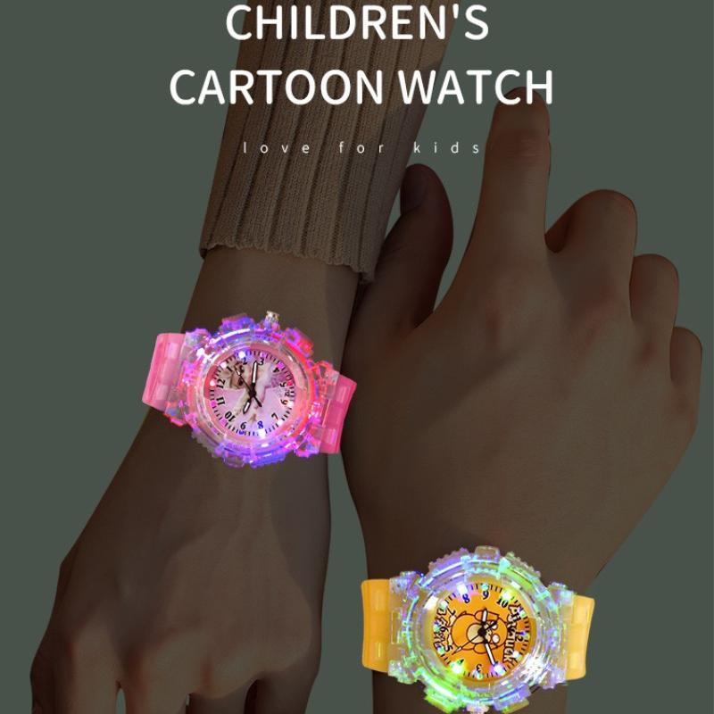 Product Introduction of Carton Watch LED lights analog colourful watches jam tangan lampu kartun anak budak lelaki perempuan girls boys warna 14