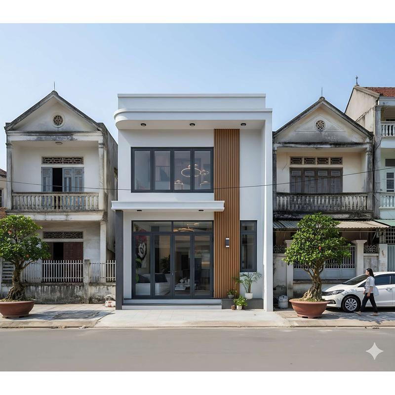 5x14m Bản Vẽ Thiết Kế nhà cấp 4 Gác lửng hiện đại Sang Trọng. In Giấy A3, ảnh…