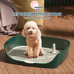 DOG TOILET MORANDI - Alas Kencing Anjing Kucing Ukuran Besar - Pad Tray Pee Poop Big Size - Tatakan Pipis Anjing Kucing / Hewan Peliharaan - Pet Toilet - Tempat Pelatihan Pipis Anjing Kucing - Dog Training Potty Pad Pee Poop - Alas Pipis Anjing Kucing
