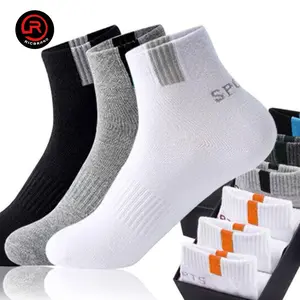 ( New Sport 3/4 ) 3 Pasang Kaos Kaki Olahraga Pria Dan Wanita Remaja Dewasa Tebal
