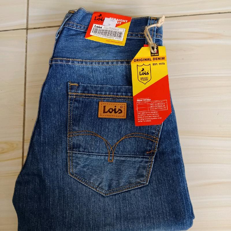 TERBRU CELANA LOIS PREMIUM, HANYA 2 WARNA ORIGINAL Jeans Biru Nyaman Denim Panjang Cowok Keren Pria Tebal Standar Hitam Distro 5