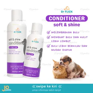 DR FLICK Conditioner Kucing Anjing Grooming Bulu Lembut Berkilau