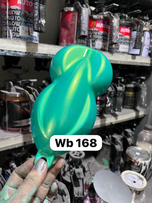 cat hijau metalik pu/cat hijau alien green/cat hijau motor bahan polyuretane 500ml/cat motor mobil 3