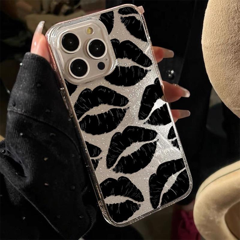 Ốp Điện Thoại Trong Suốt, Thời Trang, Tương Thích Cho iPhone 13, 16, 12, 15, 14, 11 Pro, XS Max, X, XR, 8 Plus, 7, Ốp Mềm, Làm Bằng Silicon, Chống Sốc Điện Thoại Di Động, Ốp TPU, Bảo Vệ AV1008 AV2, Thích Hợp Cho Cặp Đôi 7