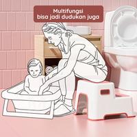 Gambar Megam Bangku Pijakan Kaki Anak Anti Slip Tangga Pijakan Anak Stepstool Tangga Toilet Anak Baby Step Stool HSB816 - Pink dari Megam.id Kab. Tangerang 4 Tokopedia