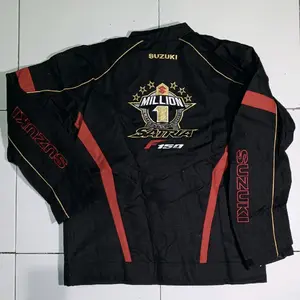 Suzuki Jaket Original One Million Touring Safety Riding Pria Wanita F150 Hitam Merah