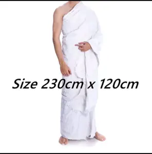 Kain ihrom handuk pria dewasa untuk haji dan umroh Muslim Katun