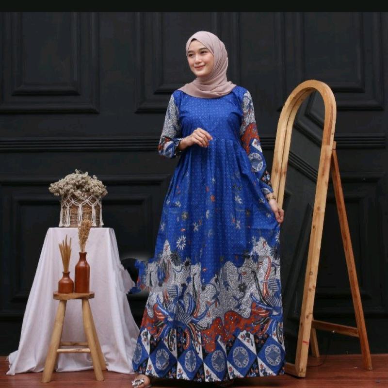 gamis batik terlaris size standar dan jumbo 5