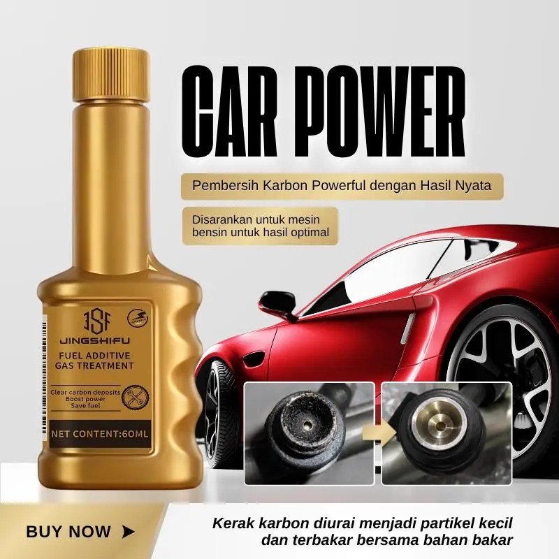 【DD】 Car Power 60ml - Penghemat Bensin & Penghilang Karbon Mesin 3in1 Fuel Additives American Technology untuk Mobil Bensin