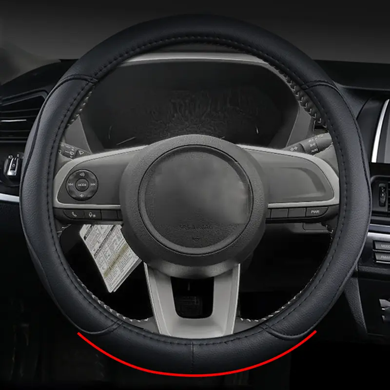 O Type Car Steering Wheel Cover Wrap For Perodua Myvi 2021 2022 2023 2024